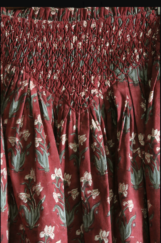 "IRIS" SKIRT_Iris blockprint_Suranné