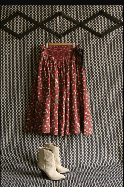 "IRIS" SKIRT_Iris blockprint_Suranné