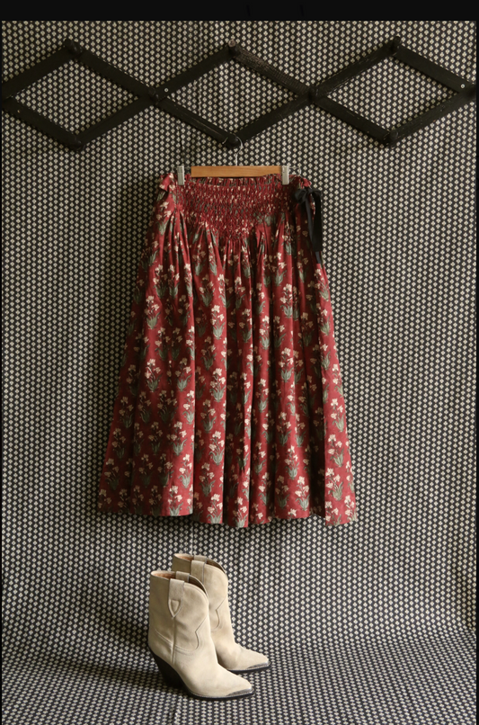 "IRIS" SKIRT_Iris blockprint_Suranné