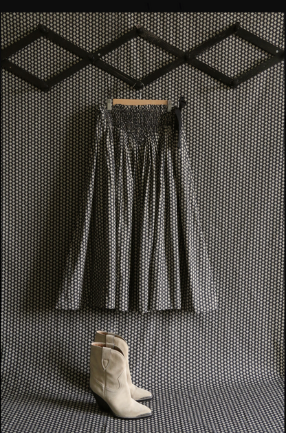 "IRIS" SKIRT_Provençal print_Suranné