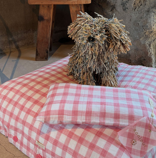 Puppy 'MAT' Cover_Pink Gingham